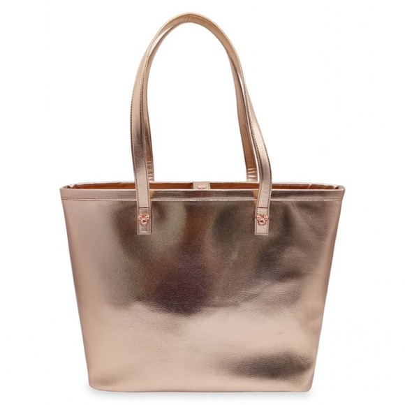 Disney Parks Mickey Mouse Icon Tote Bag Rose Gold - Picture 8 of 13